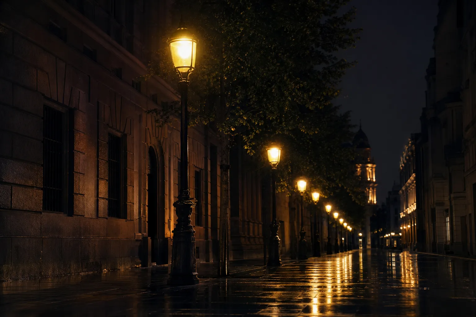 Por la noche