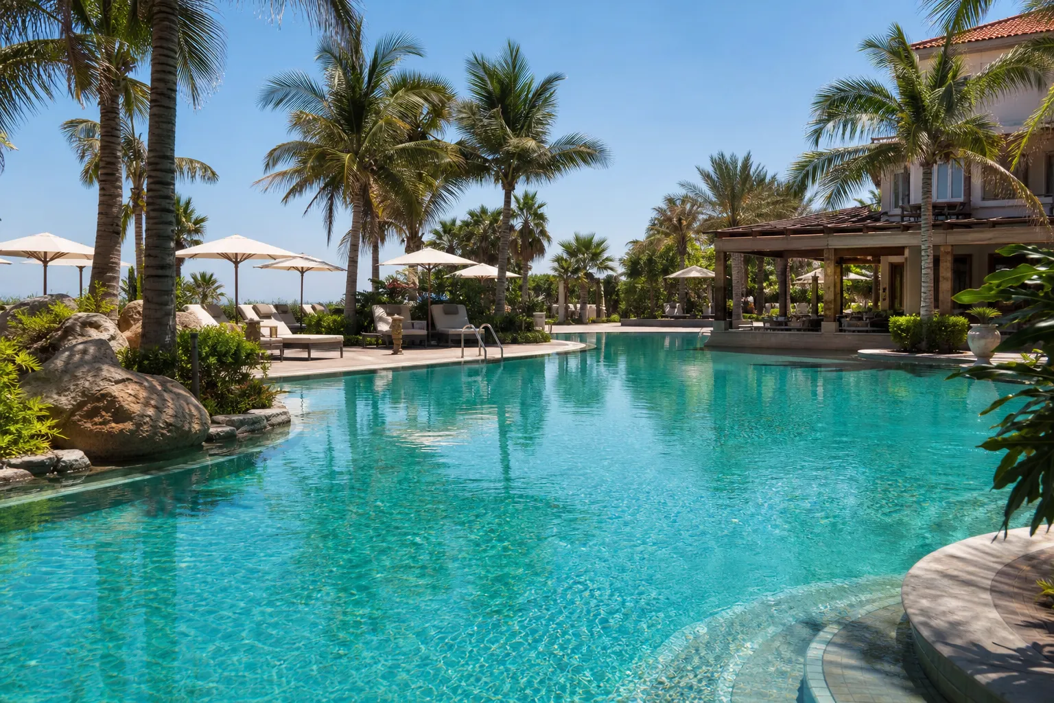 ¿Dónde está la piscina?