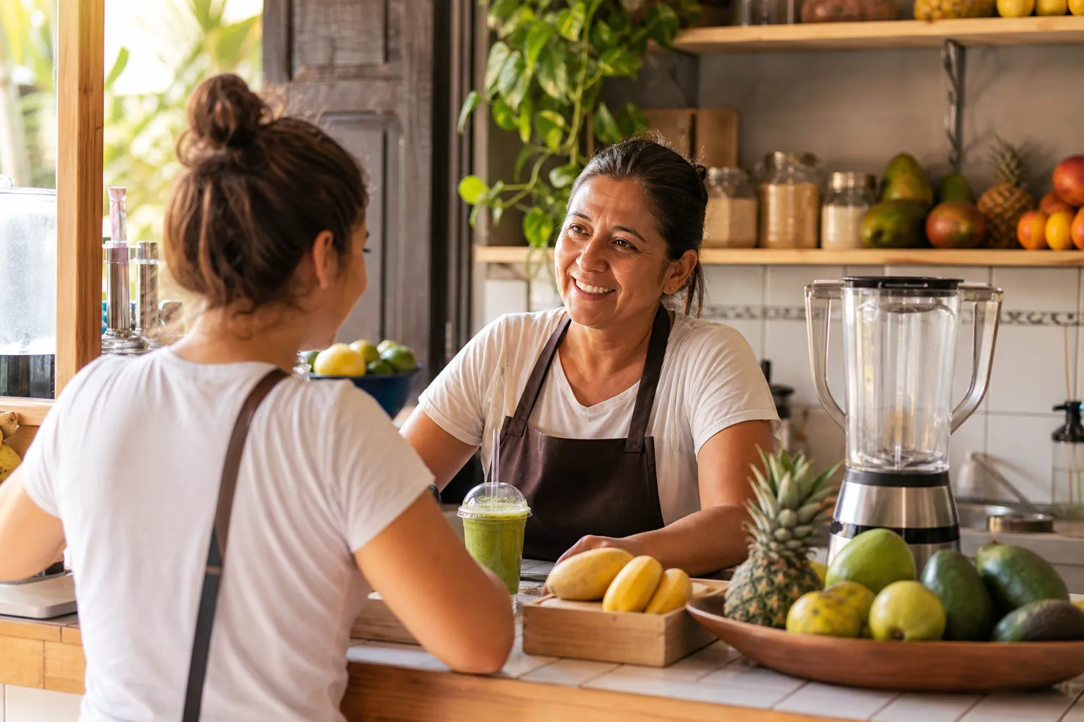 At the Juice Bar