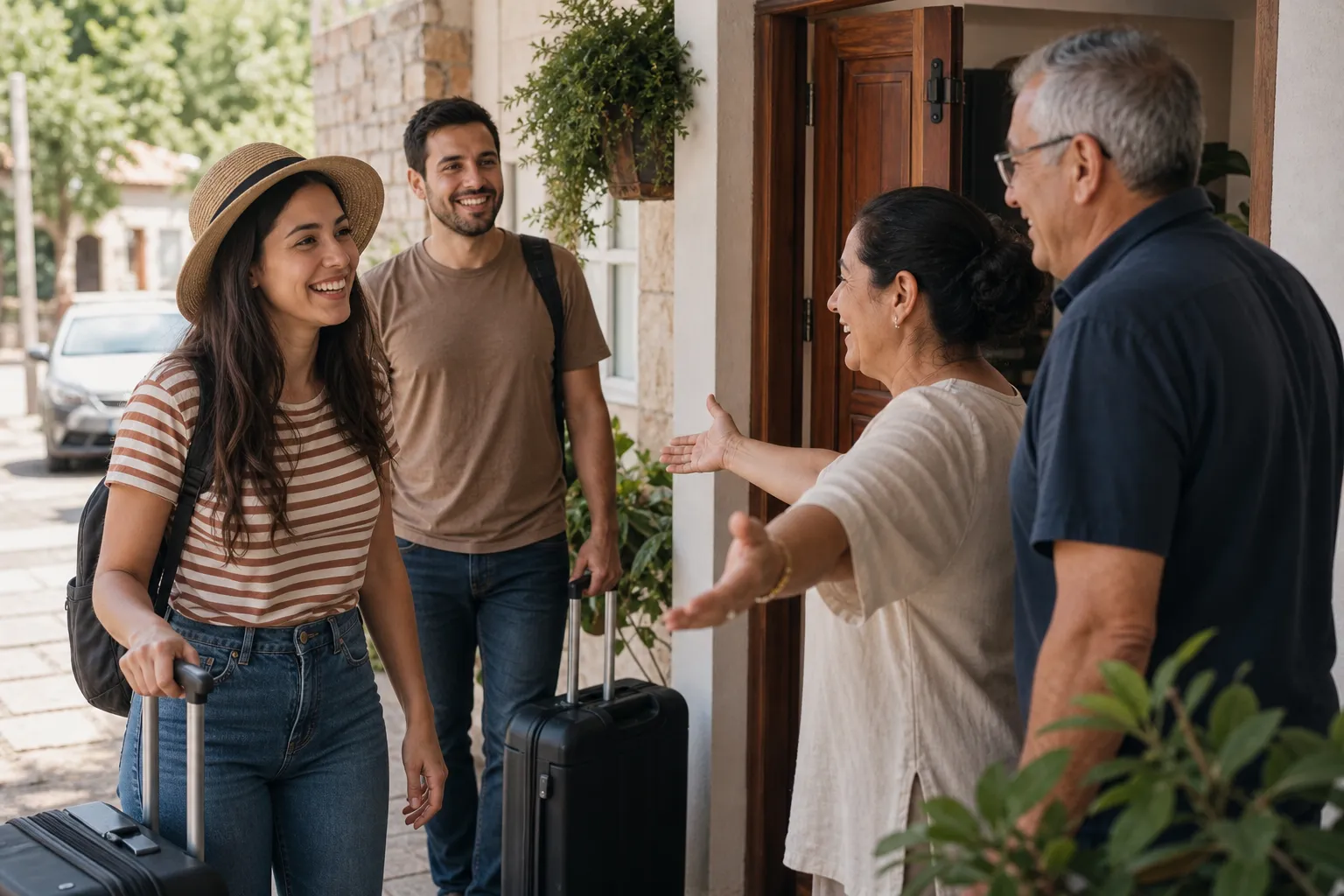 Relatives Visiting